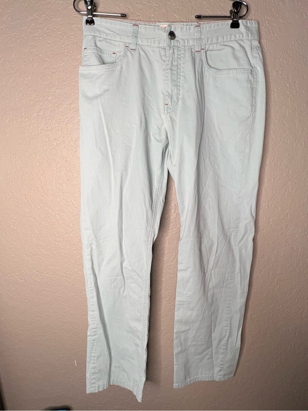Loro Piana Italian Made Light Blue Cotton Blend Pants Sz 35W-29L Cotton Blend